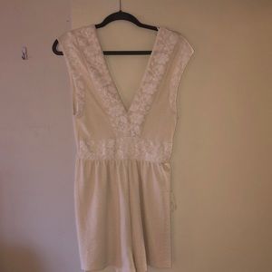 White lace romper